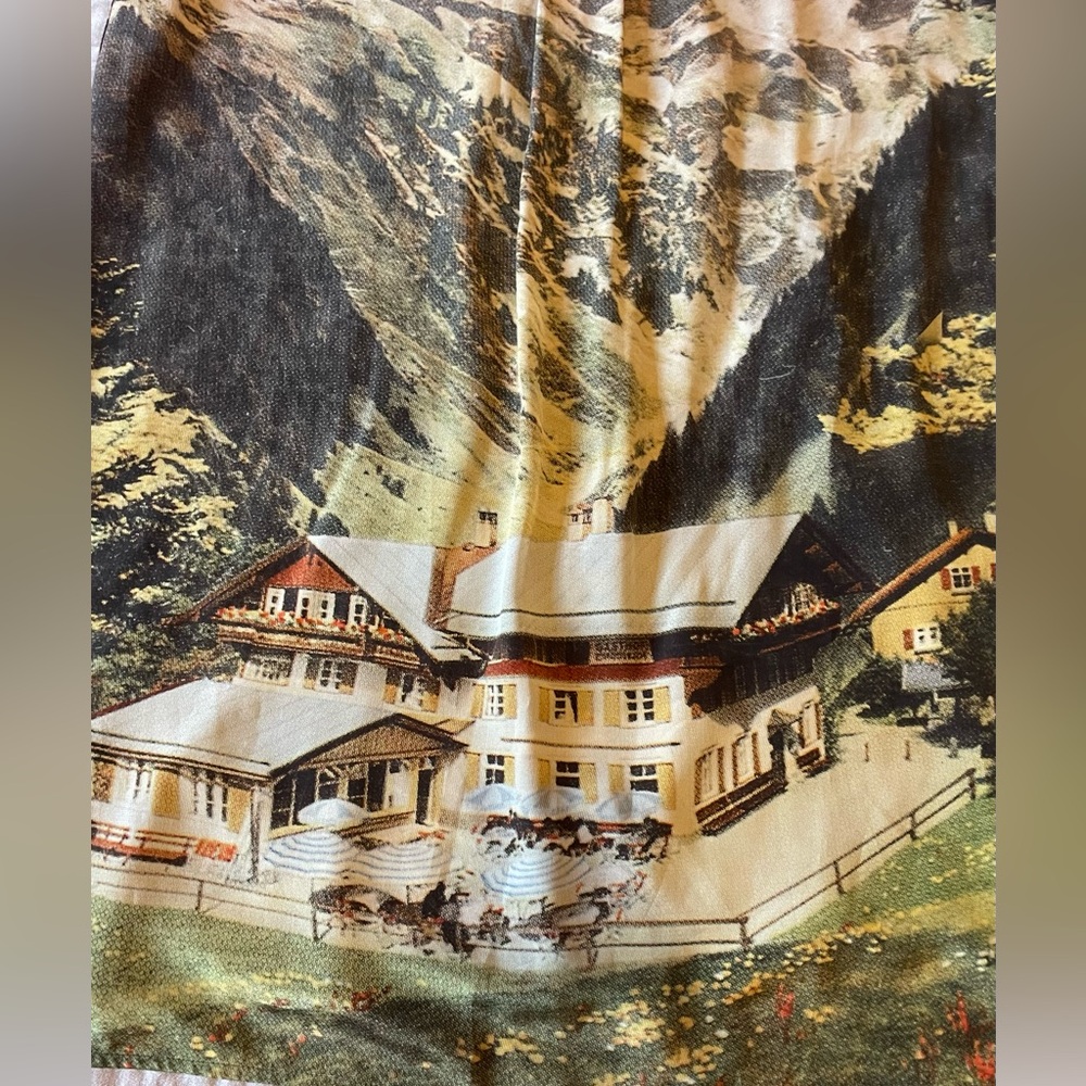 ANNTIAN The Long Silk Shirt In Oberstdorf Postcard Print Iconic Organic Rare OS - Picture 11 of 16